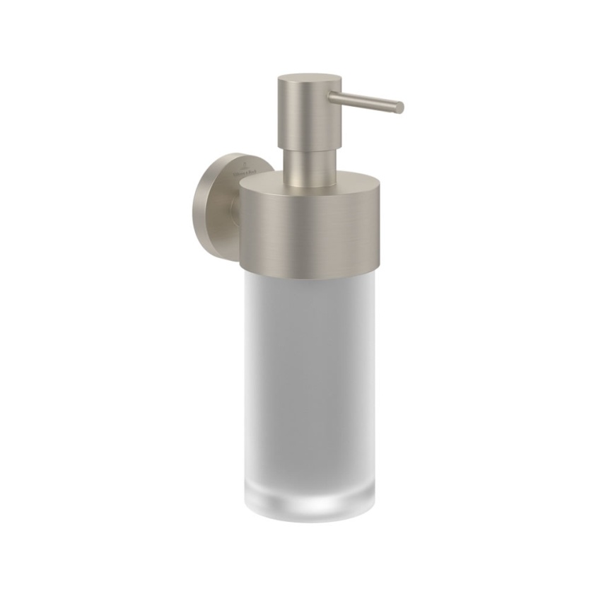 Cutout image of Villeroy & Boch Elements Tender Brushed Nickel Soap Dispenser